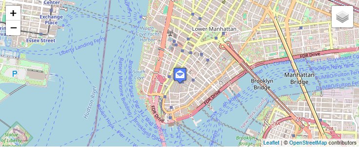 Map of ZIP Code 10203 in New York, NY — click to open interactive map