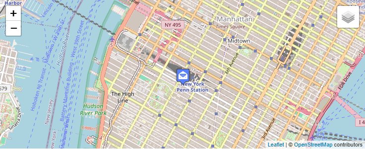 Map of ZIP Code 10212 in New York, NY — click to open interactive map