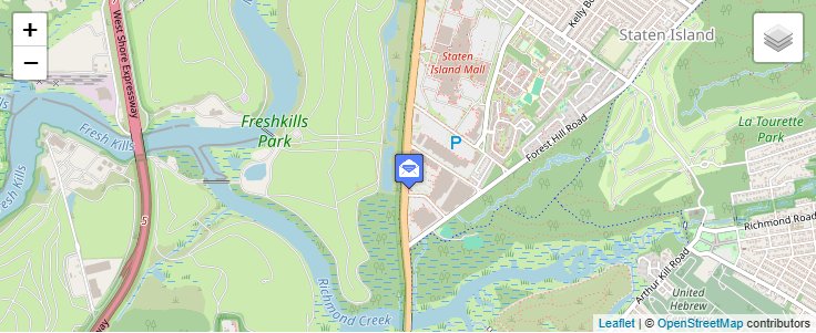 Map of ZIP Code 10313 in Staten Island, NY — click to open interactive map