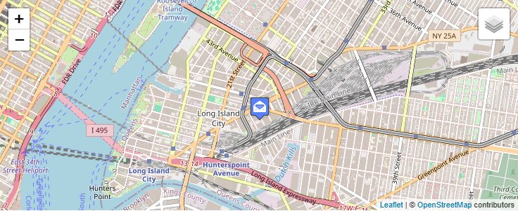 Map of ZIP Code 11120 in Long Island City, NY — click to open interactive map