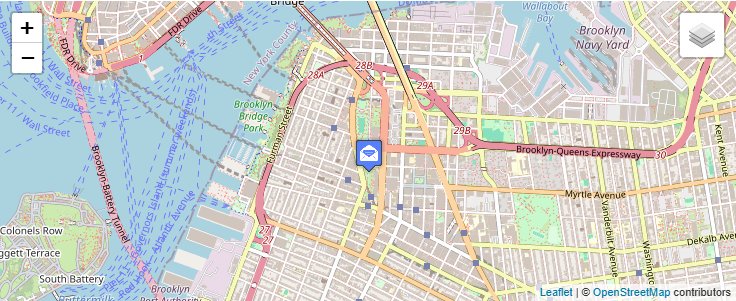 Map of ZIP Code 11202 in Brooklyn, NY — click to open interactive map