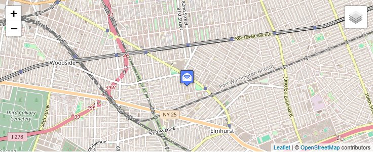 Map of ZIP Code 11380 in Elmhurst, NY — click to open interactive map