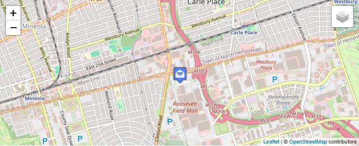 Map of ZIP Code 11531 in Garden City, NY — click to open interactive map