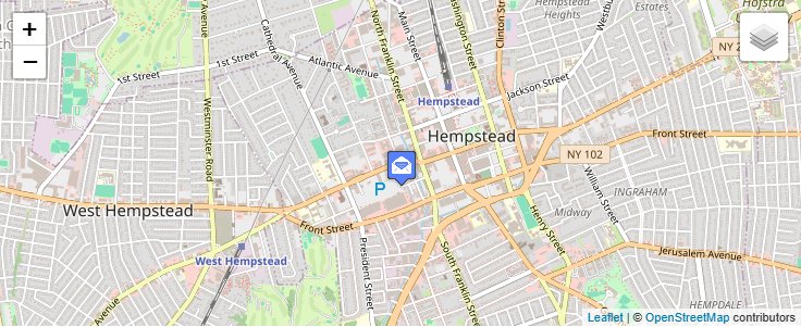 Map of ZIP Code 11551 in Hempstead, NY — click to open interactive map
