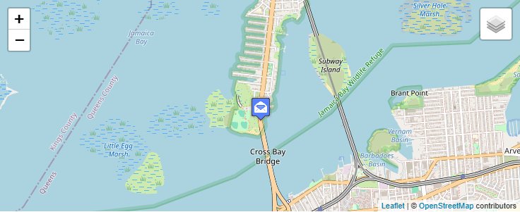 Map of ZIP Code 11695 in Far Rockaway, NY — click to open interactive map