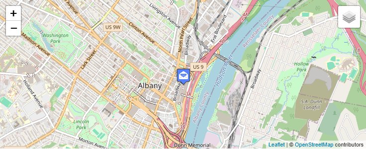 Map of ZIP Code 12214 in Albany, NY — click to open interactive map