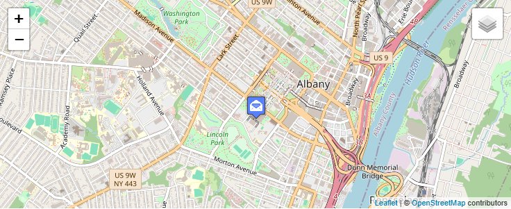Map of ZIP Code 12223 in Albany, NY — click to open interactive map