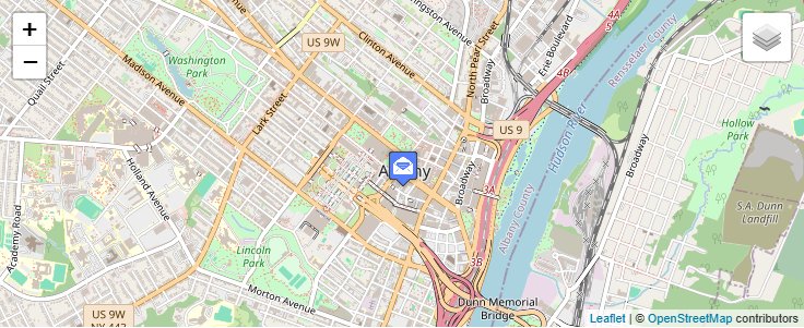 Map of ZIP Code 12224 in Albany, NY — click to open interactive map