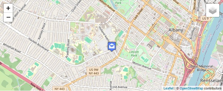 Map of ZIP Code 12229 in Albany, NY — click to open interactive map