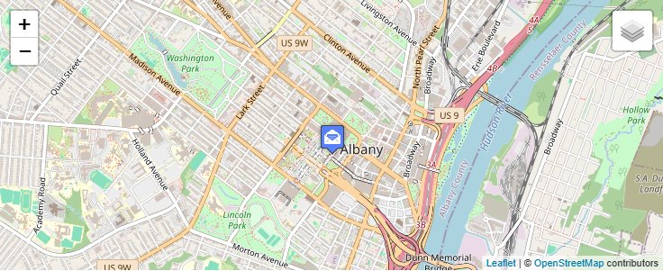 Map of ZIP Code 12236 in Albany, NY — click to open interactive map