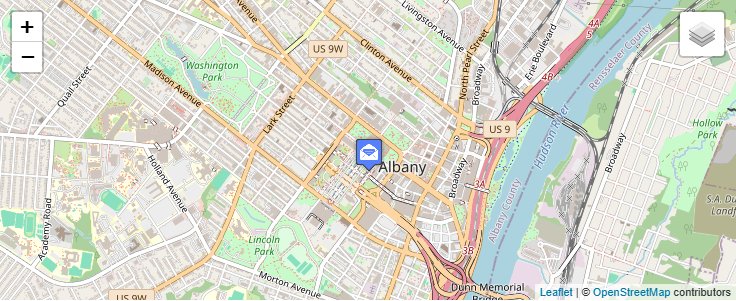 Map of ZIP Code 12238 in Albany, NY — click to open interactive map