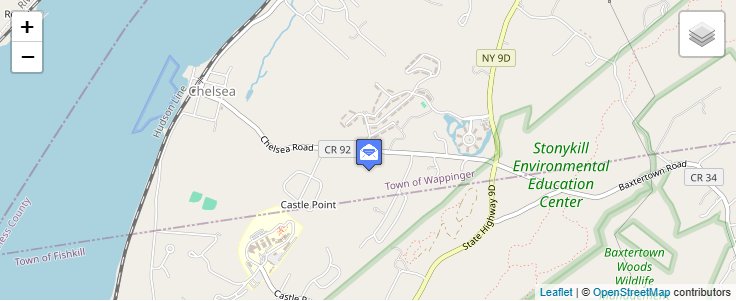 Map of ZIP Code 12511 in Castle Point, NY — click to open interactive map