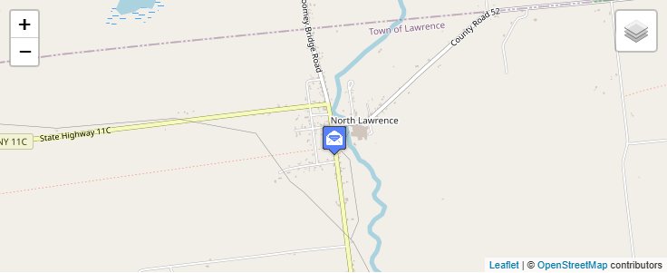 Map of ZIP Code 12949 in Lawrenceville, NY — click to open interactive map