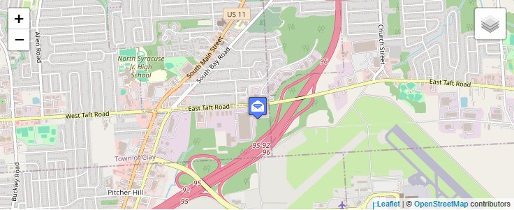 Map of ZIP Code 13220 in Syracuse, NY — click to open interactive map