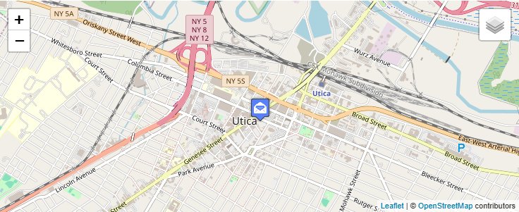 Map of ZIP Code 13503 in Utica, NY — click to open interactive map