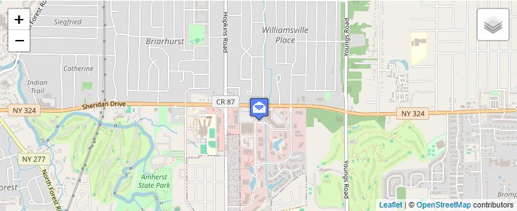 Map of ZIP Code 14231 in Buffalo, NY — click to open interactive map