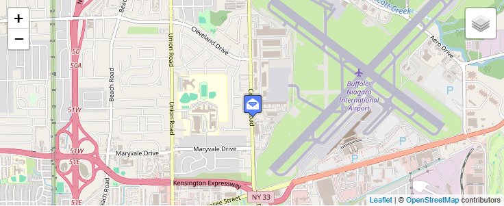 Map of ZIP Code 14241 in Buffalo, NY — click to open interactive map