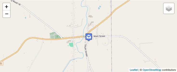 Map of ZIP Code 14461 in Gorham, NY — click to open interactive map