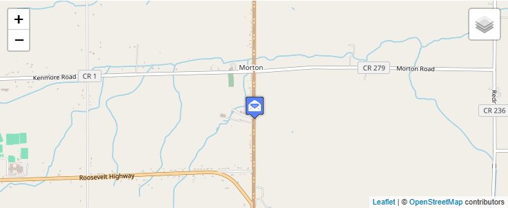 Map of ZIP Code 14508 in Morton, NY — click to open interactive map