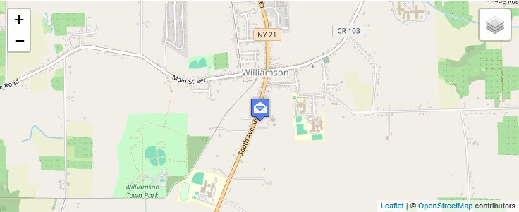 Map of ZIP Code 14538 in Pultneyville, NY — click to open interactive map