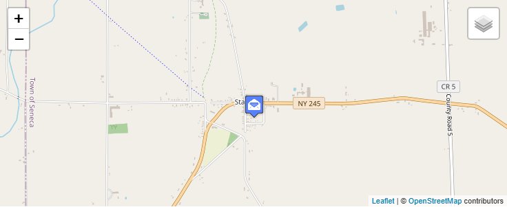 Map of ZIP Code 14547 in Seneca Castle, NY — click to open interactive map