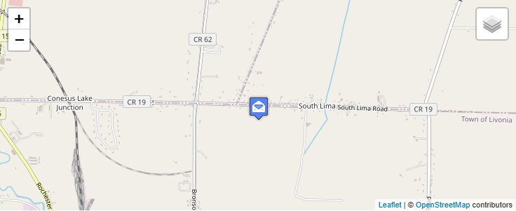Map of ZIP Code 14558 in South Lima, NY — click to open interactive map