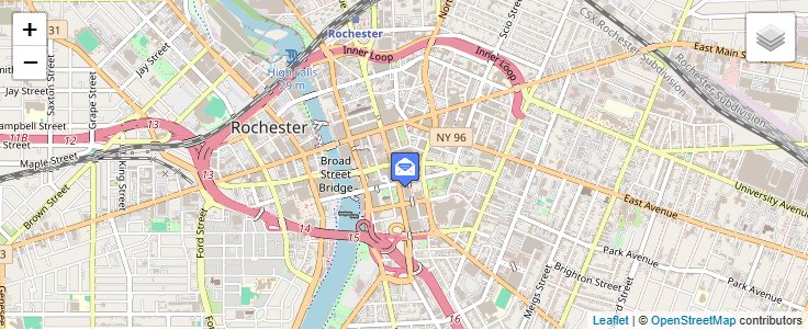 Map of ZIP Code 14639 in Rochester, NY — click to open interactive map