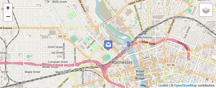 Map of ZIP Code 14650 in Rochester, NY — click to open interactive map