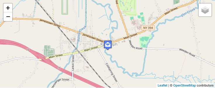 Map of ZIP Code 14730 in East Randolph, NY — click to open interactive map