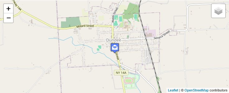 Map of ZIP Code 14857 in Lakemont, NY — click to open interactive map