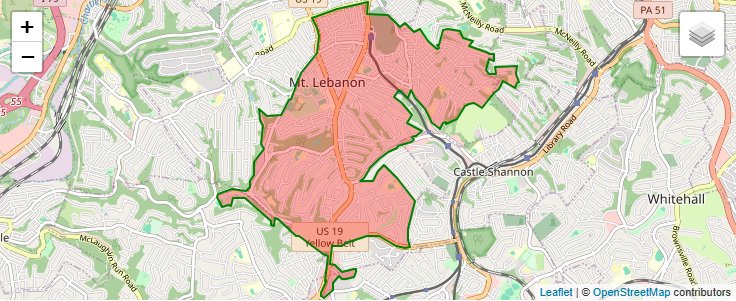 ZIP Code 15228 - Pittsburgh, Pennsylvania | Map, Demographics