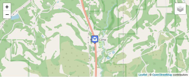 Map of ZIP Code 15822 in Brandy Camp, PA — click to open interactive map