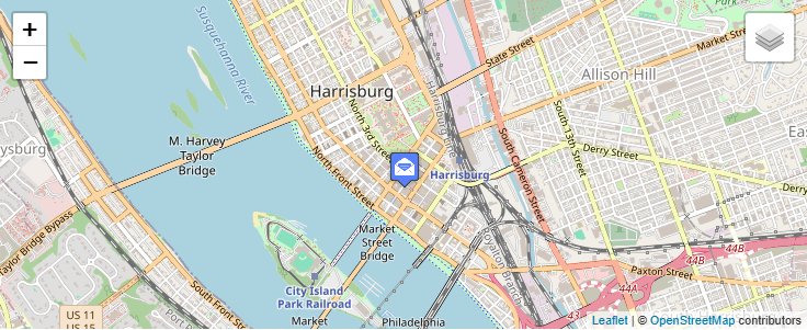 Map of ZIP Code 17108 in Harrisburg, PA — click to open interactive map