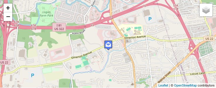 Map of ZIP Code 17177 in Harrisburg, PA — click to open interactive map