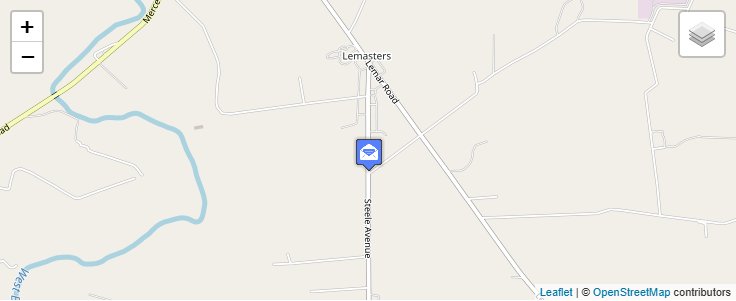 Map of ZIP Code 17231 in Lemasters, PA — click to open interactive map