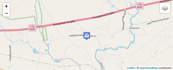 Map of ZIP Code 17533 in Hopeland, PA — click to open interactive map