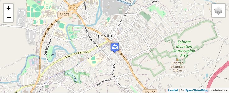 Map of ZIP Code 17549 in Martindale, PA — click to open interactive map
