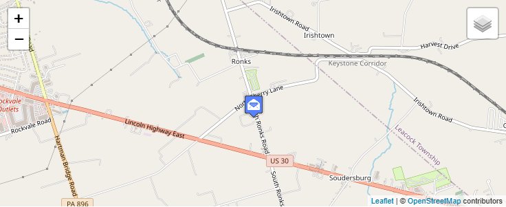 Map of ZIP Code 17573 in Lancaster, PA — click to open interactive map