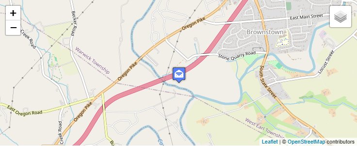 Map of ZIP Code 17580 in Talmage, PA — click to open interactive map