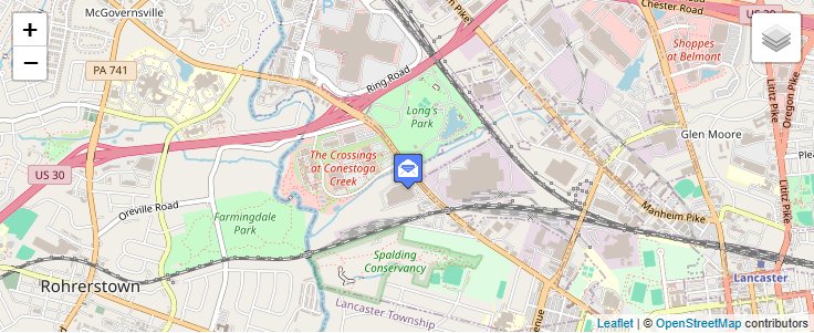 Map of ZIP Code 17607 in Lancaster, PA — click to open interactive map
