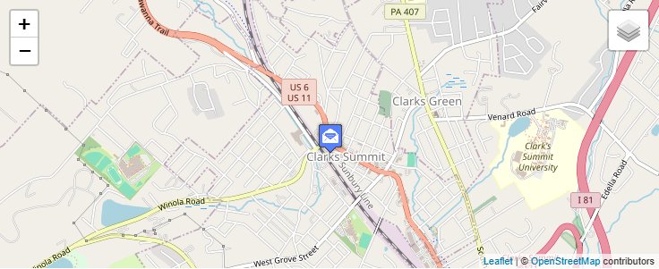 Map of ZIP Code 18410 in Chinchilla, PA — click to open interactive map