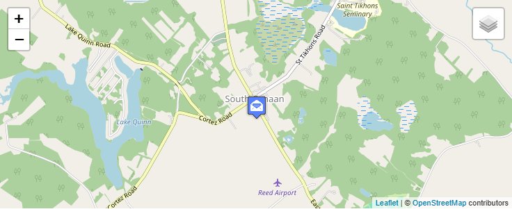 Map of ZIP Code 18459 in South Canaan, PA — click to open interactive map