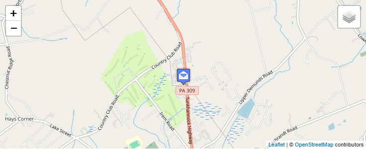Map of ZIP Code 18690 in Dallas, PA — click to open interactive map
