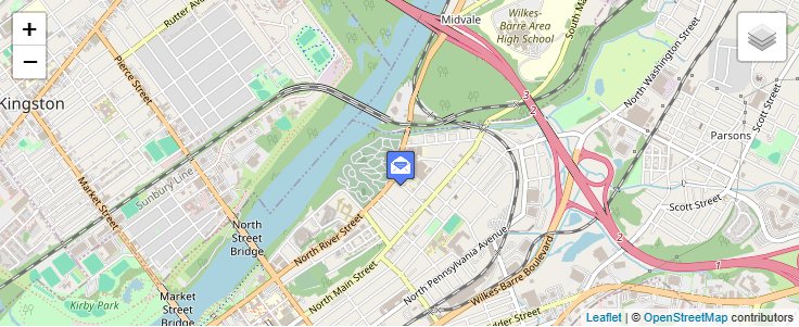 Map of ZIP Code 18764 in Wilkes-Barre, PA — click to open interactive map