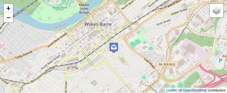 Map of ZIP Code 18768 in Wilkes-Barre, PA — click to open interactive map