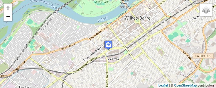 Map of ZIP Code 18773 in Wilkes-Barre, PA — click to open interactive map