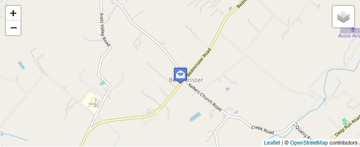 Map of ZIP Code 18910 in Bedminster, PA — click to open interactive map