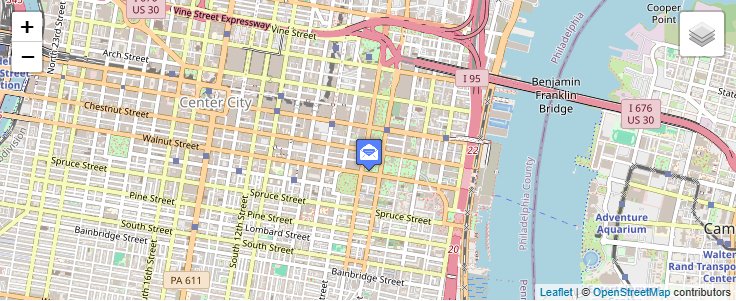 Map of ZIP Code 19177 in Philadelphia, PA — click to open interactive map