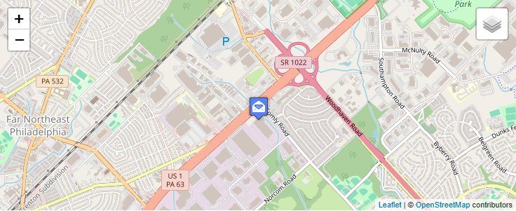Map of ZIP Code 19244 in Philadelphia, PA — click to open interactive map