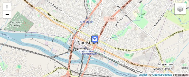 Map of ZIP Code 19404 in Norristown, PA — click to open interactive map